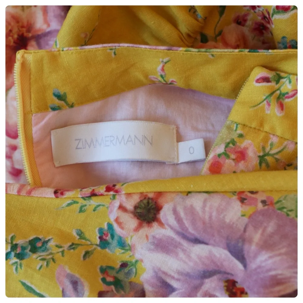 ZIMMERMANN Zinnia Bow Cut Out Mini Dress - Picture 15 of 16